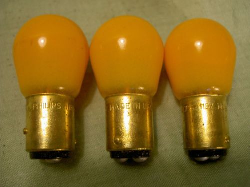 Vintage westinghouse 1157a amber taillight bulbs nos us made quantity 3