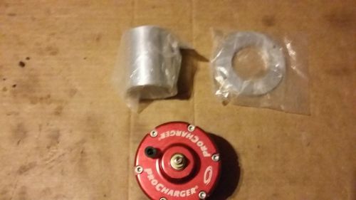 Procharger race valve open w/ mounting hardware aluminum flange 3fass-004