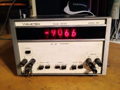 Wavetek phase meter 750,  shown powered-up