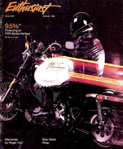 Summer 1986 harley-davidson enthusiast magazine -fxrd grand touring edition