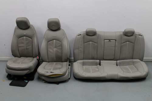 2009-2015 cadillac cts-v gray &amp; suede seats set front &amp; rear damaged cores used