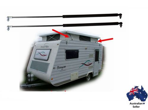 Gas strut pair 735mm long @ 400n newtons suit caravan pop top camper trailer etc