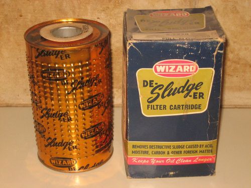 1950s/60s wizard r-5820 oil filter element-nib-copper filter-display-3 day n/r