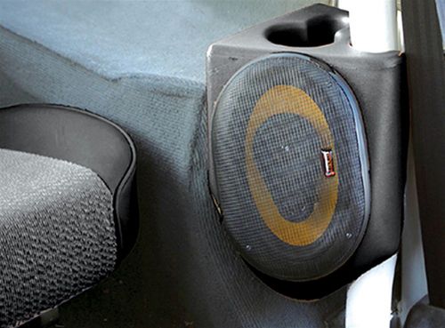 Vertically driven products 53301 sound wedge; with speakers fits wrangler (yj)