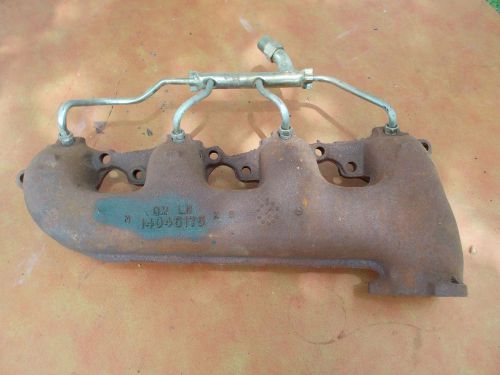 454 big block lh driver side exhaust manifold 14045175 with smog tubes