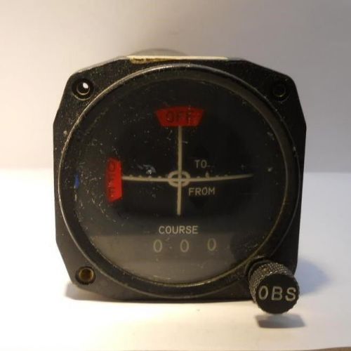 Vintage aircraft course indicator pn in-10-2 pn 30610 aircraft radio corp.