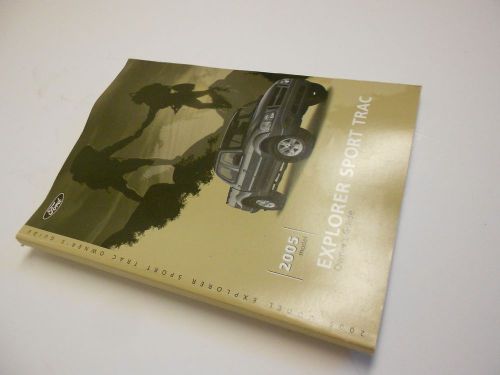 2005 ford explorer sport trac owners manual set original  all models