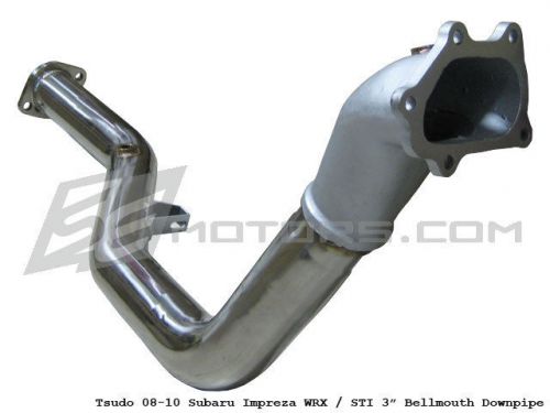 Tsudo catless stainless bellmouth invid racing downpipe wrx sti  08 09 10 11 12