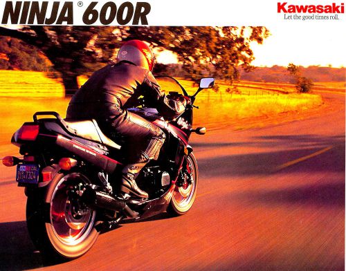 1992 kawasaki ninja 600r motorcycle brochure -kawasaki ninja 600 r-zx600c5