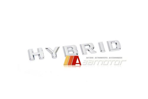 Hybrid chrome car trunk lid rear emblem badge for mercedes benz c e s ml class