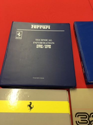 Ferrari 328. 1986-87 rare packet of manuals