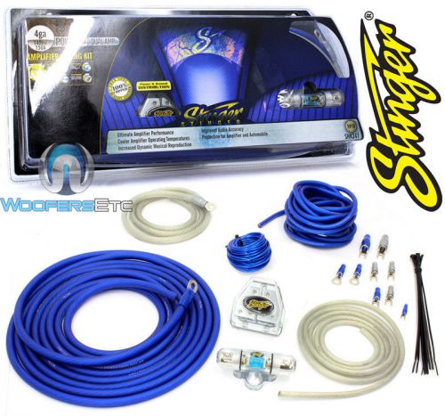 Stinger shk341 4 gauge dual 8 awg amp wire cable power amplifier wiring kit