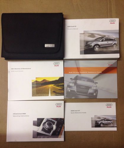 2009 audi q7 owner&#039;s manual with case