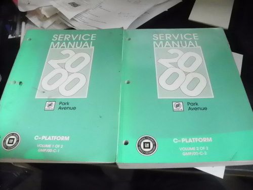 2000 buick park avenue factory service manuals