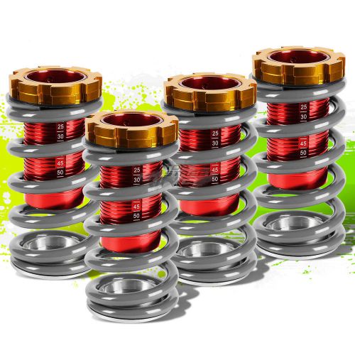 Red scaled 1-4&#034;height adjustable coilover spring for 88-00 civic eg/ek/dc silver