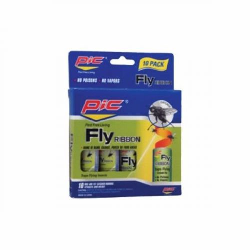 New pic fr10b fly ribbon bug &amp; insect catcher (12 packs of 10) 815825012318