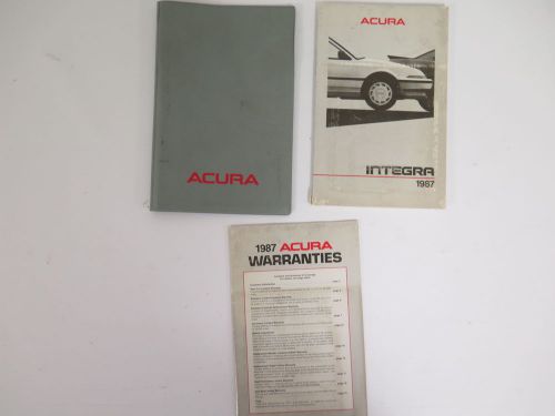 1987 acura integra owners manual book