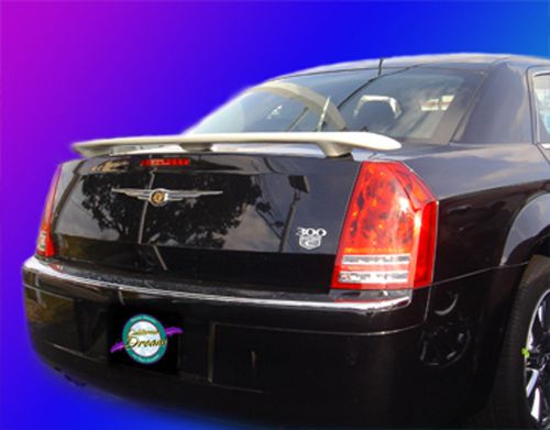 Chrysler 300 custom style iii unpainted spoiler 2008-2011
