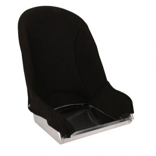 Speedway bomber seat back covers, black tweed cloth