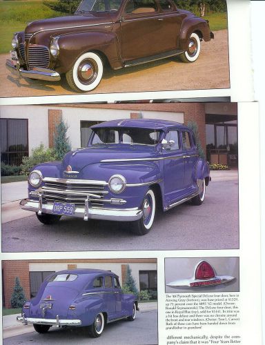 1940 1941 -1946 1947 1948 plymouth color16 page article roadking  deluxe