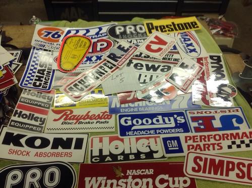 Lot 5 30 + nascar racing stickers decals simpson holley
