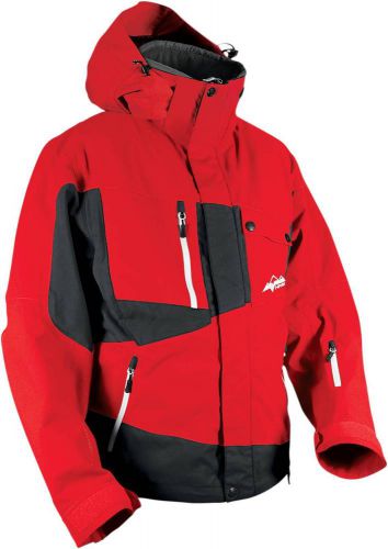 New hmk peak 2 adult waterproof jacket, red, large/lg