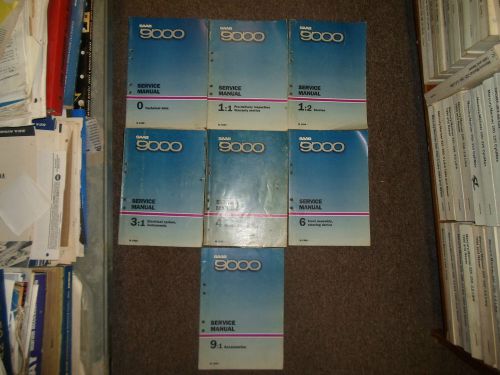 1986 saab 9000 technical inspection electrical service repair manual 7 vol set