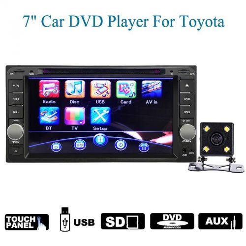 7&#034; bluetooth car dvd player for toyota stereo touchscreen fm/am usb mp3 radio
