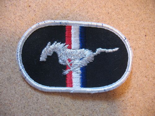 Vintate oblong ford mustang sew on patch nos unused size 3-3/16&#034; x 2&#034;