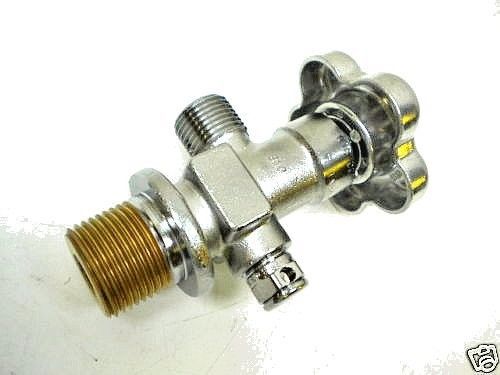 Nitrous bottle valve chrome 250 hp nox nos race 10 &amp; 15lb us made ns6943s