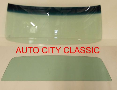 1964 1965 1966 1967 chevrolet el camino new  windshield &amp; back glass green tint