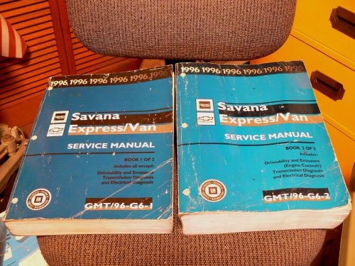 1996 gmc savana/ chevrolet express van service repair manual/ original