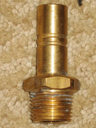 Whale water system, brass 1/2&#034; np male, stem nrv adaptor- (pt.# x1534b)