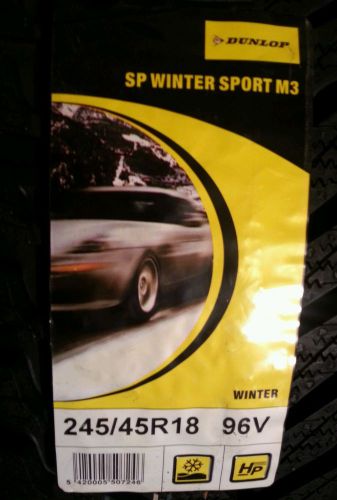 (2) dunlop sp winter sport m3 245/45r18 tires