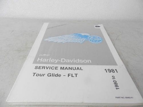 Nos oem 1980/1981 harley flt tour glide service manual catalog new 99483-81