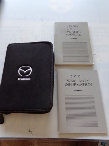 2001 mazda b series owners manual and case w/ many supplements pristine fs oem d