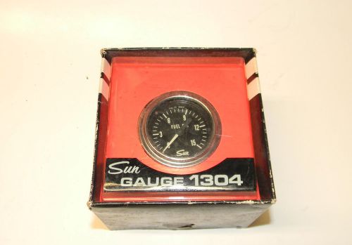 Vintage sun fuel pressure gauge 2 1/16&#034; 0 - 15 psi new