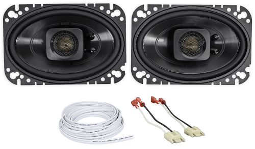 Jeep wrangler yj 87-95 polk audio 4x6 waterproof front speaker replacement kit