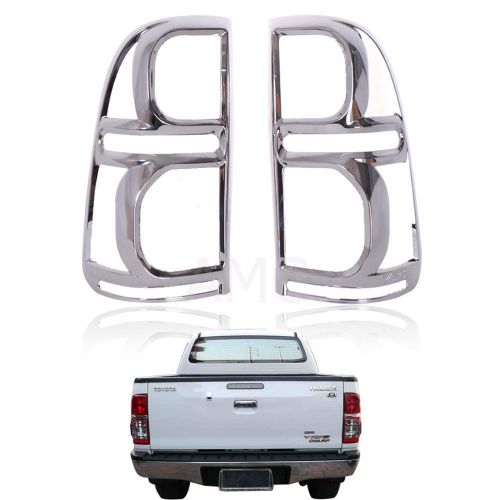 2011-2014 fit toyota hilux vigo champ mk7 sr5 rear tail lamp cover trim chrome