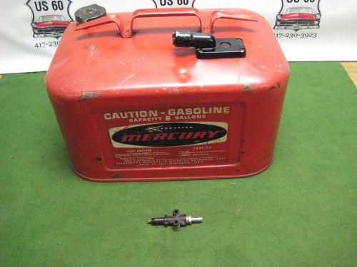 Mercury-tank 6 gallon boat fuel / gas tank with fuel fitting ~ evinrude johnson