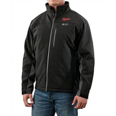 Men&#039;s xl heated jacket in black; milwaukee brand-12m battery included