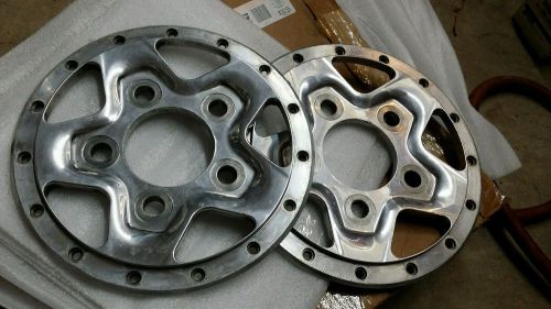 Two weld racing alumastar 2.0 wheel center section used 5x4.75 bc chevy
