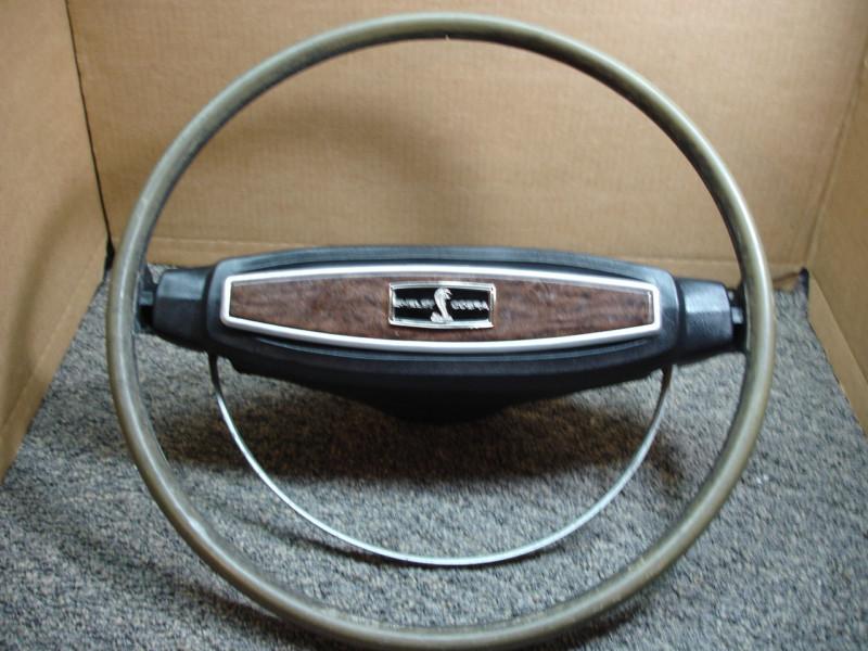 68 1968 mustang shelby gt350 gt500 deluxe woodgrain steering wheel