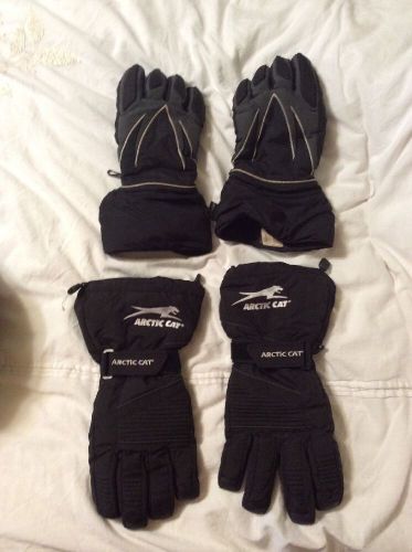 Arctic cat snowmobile gloves black xx large new
