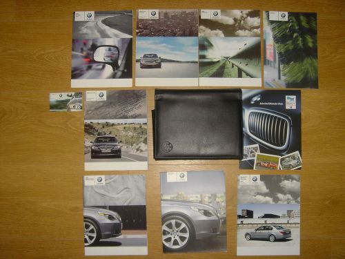 2007 07 bmw 5-series owner&#039;s owners manual set books w/ case oem