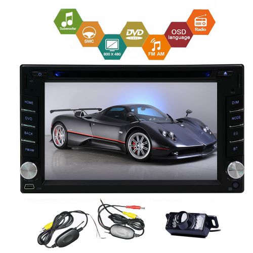 Car stereo mp3 mp4 dvd player video music car pc rds autioradio +wireless camera