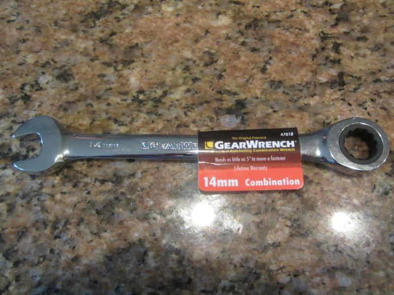 Gear wrench 14mm combination ratcheting wrench - 47818 - new!!