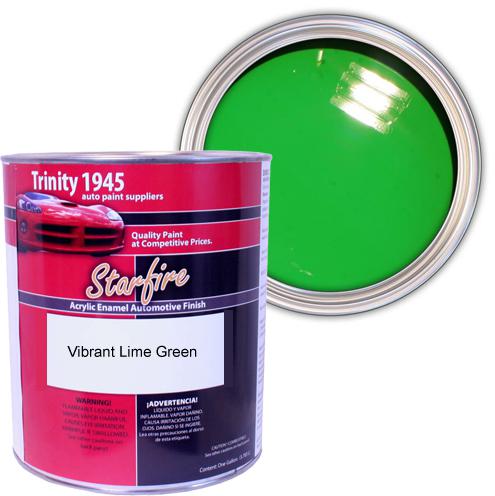 1 gallon vibrant lime green acrylic enamel car paint