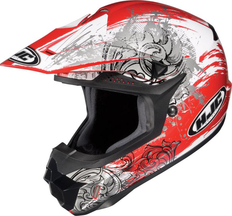 Hjc cl-x6 kozmos red/white motocross helmet size large