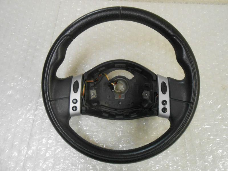 2002-2006 mini cooper s r50 factory oem steering wheel black leather
